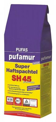Pufas pufamur Super-Haftspachtel SH45 premium 5 kg weiß
