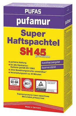 Pufas pufamur Super-Haftspachtel SH45 premium 1 kg weiß