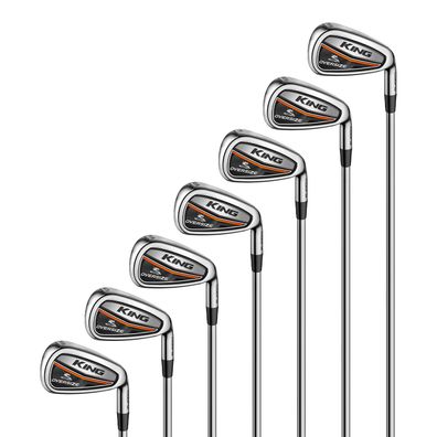 Cobra KING Recoil ES 460 F2 Oversize Golfschlägerset A-Flex Eisensatz Rechtshand Golf