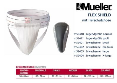 Mueller Flex Shield mit Tiefschutzhose, S / Inhalt 1 Stück