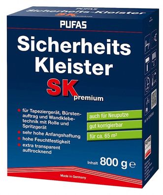 Pufas Sicherheits-Kleister SK premium 0,8 kg
