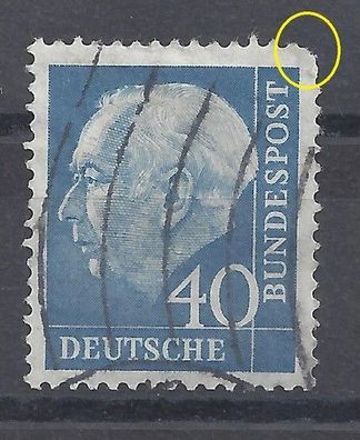 Mi. Nr. 260, BRD, Bund, Jahr 1957, Theodor Heuss 40, Varia 1a