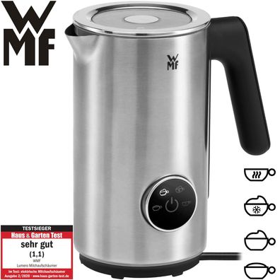 WMF Milchaufschäumer Elektrisch Edelstahl Kaffee Latte Milchschaum Heiß Kalt LED
