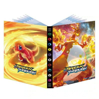 Pokemon Ordner Mega Glurak Sammelalbum 432 Karten Portfolio Charizard Card Album