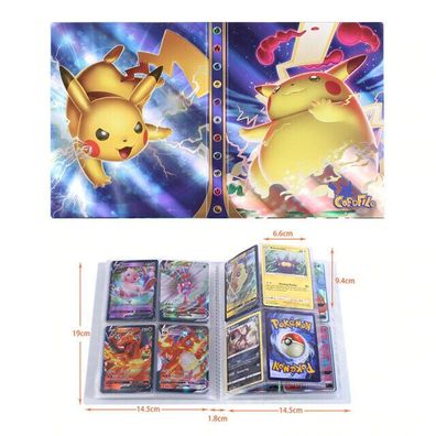 3D Pokemon Holo Ordner Pikachu Gigadynamax Sammelalbum 240 Karten Portfolio