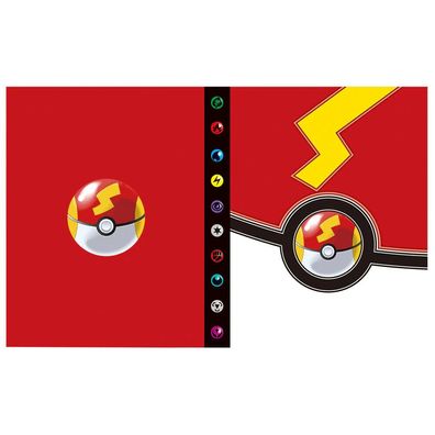 Pokemon Ordner Turboball rot Sammelalbum 240 Karten Portfolio Neu und OVP