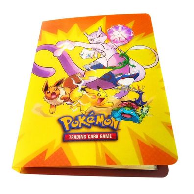 Pokemon Ordner Mewtu Pikachu Evoli Sammelalbum 80 Karten Portfolio Neu und OVP
