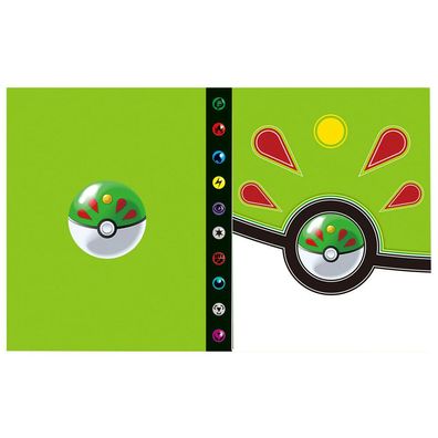 Pokemon Ordner Freundesball grün Sammelalbum 240 Karten Portfolio Neu und OVP