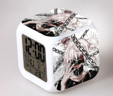 Anime/ Manga - Tokyo Ghoul / Ken - Digitaluhr/ Wecker - Licht + Temperatur + Datum