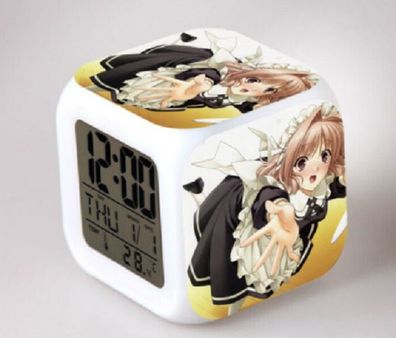 Anime/ Manga Maid Yosuga No Sora Digitaluhr / Wecker / Licht + Temperatur + Datum
