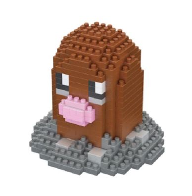 Pokemon Micro-Bricks Figur - Motiv: Digda - Lego kompatibel - OVP