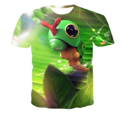 Pokemon/ Nintendo T-Shirt für Kinder (Unisex) - Motiv: Raupy - NEU