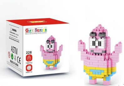 Spongebob Micro-Bricks Figur - Motiv: Patrick - Lego kompatibel - OVP