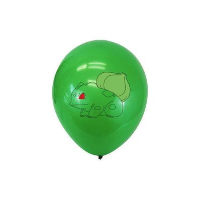 Pokemon Ballon 10 Stück Set Grün Kinder Geburtstag Luftballons Helium geeignet