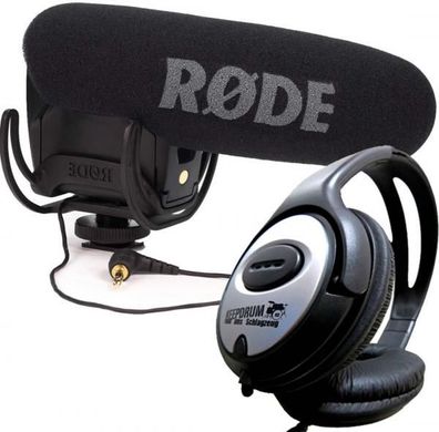 Rode Videomic Pro Rycote Mikrofon + Kopfhörer