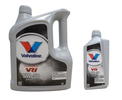 5 (4L + 1L] Liter Valvoline VR1 RACING 5L Motoröl Öl SAE 5W-50 Rally Oil Synthetisch
