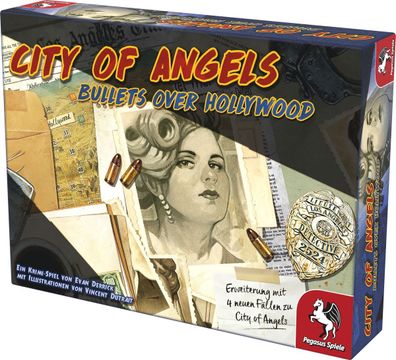 Pegasus Spiele City of Angels Bullets Hollywood Erweiterung Kartenspiel Krimi