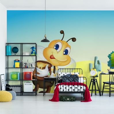 Muralo VLIES Fototapeten Tapeten XXL Sweet BEE Honig Natur 3D 4802