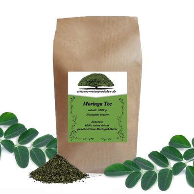 Moringa Tee 1kg 100% reine Moringa Blätter fein-geschnitten