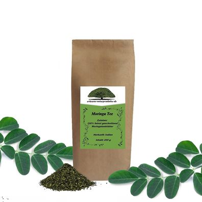 64,95€/ kg) Moringa Tee 200g 100% reine Moringa Blätter fein geschnitten
