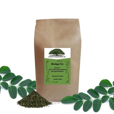 49,75€/ kg) Moringa Tee 400g, fein geschnitten, von erlesene-naturprodukte