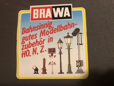 BRAWA Aufkleber - Bahnsinnig gutes Modellbahnzubehör in H0, N, Z. (K)