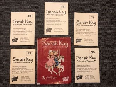 5 Sticker - Sarah Kay - Alle meine Freunde - Prima Press - 1983 (K)