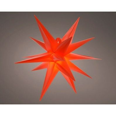 LED Stern XXL Rot Advent Weihnachten Leuchtstern Outdoor Stecker Trafo 75 cm