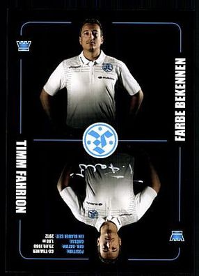 Timm Fahrion Autogrammkarte Stuttgarter Kickers 2014-15 Orig Sign+ A 91012