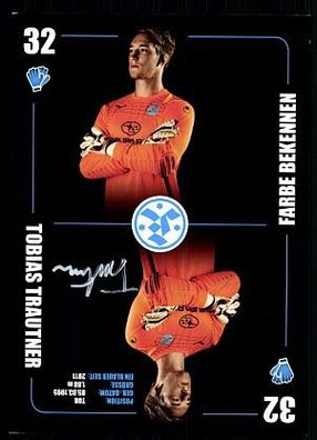 Tobias Trautner Autogrammkarte Stuttgarter Kickers 2014-15 Orig Sign+ A 91017