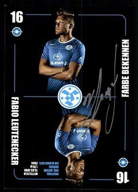 Fabio Leutenecker Autogrammkarte Stuttgarter Kickers 2014-15 Orig Sign+ A 91029