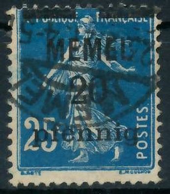 MEMEL 1920 Nr 20b gestempelt X44773E