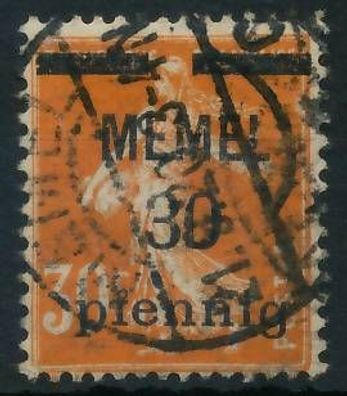 MEMEL 1920 Nr 21y gestempelt X44774E