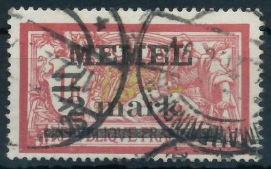 MEMEL 1920 Nr 28y gestempelt X447816