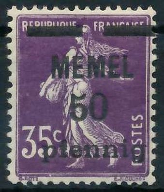 MEMEL 1920 Nr 23c postfrisch X447896