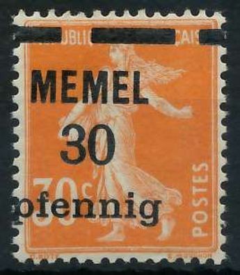 MEMEL 1920 Nr 21z postfrisch X4478A6