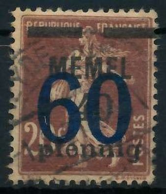 MEMEL 1921 Nr 35 gestempelt X4479EE