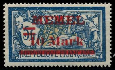 MEMEL 1921 Nr 38aI postfrisch X447A36