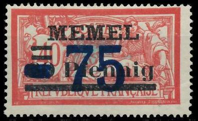 MEMEL 1922 Nr 49 ungebraucht X447AA2