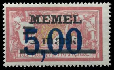 MEMEL 1922 Nr 51 ungebraucht X447AAA