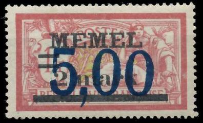 MEMEL 1922 Nr 51 ungebraucht X447AA6