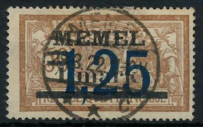MEMEL 1922 Nr 50 zentrisch gestempelt X447AEE
