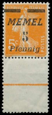 MEMEL 1922 Nr 52Lfu postfrisch SENKR PAAR X447B22