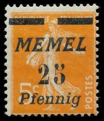 MEMEL 1922 Nr 58 postfrisch X447B9E