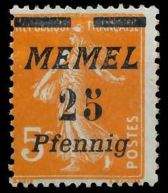 MEMEL 1922 Nr 58 ungebraucht X447BA6