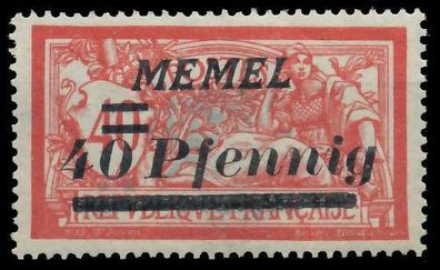 MEMEL 1922 Nr 60 postfrisch X447C02