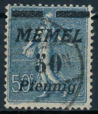 MEMEL 1922 Nr 61b gestempelt X447C6A