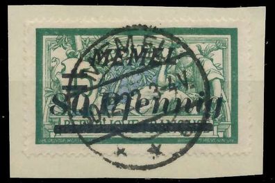 MEMEL 1922 Nr 63 zentrisch gestempelt Briefstück X447CAE