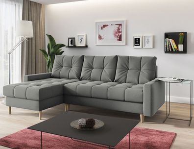 Ecksofa SCANDI L-form Sofa Mit Schlaffunktion Wohnlandschaft Wohnzimmer L Couch