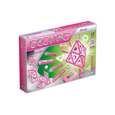 GEOMAG Panels Bausatz 68-teiliges Magnetspielzeug Pink 342